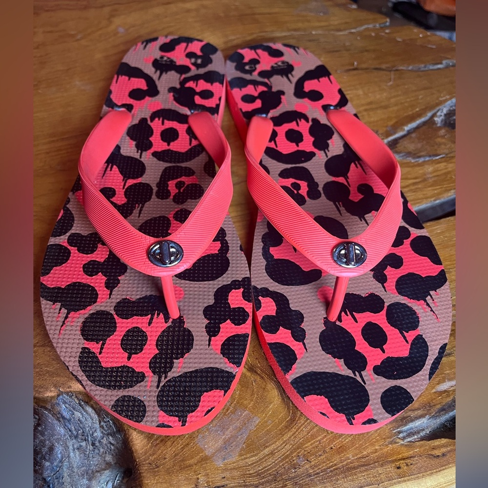 Coach Alyssa Rubber Sandals Sz 10